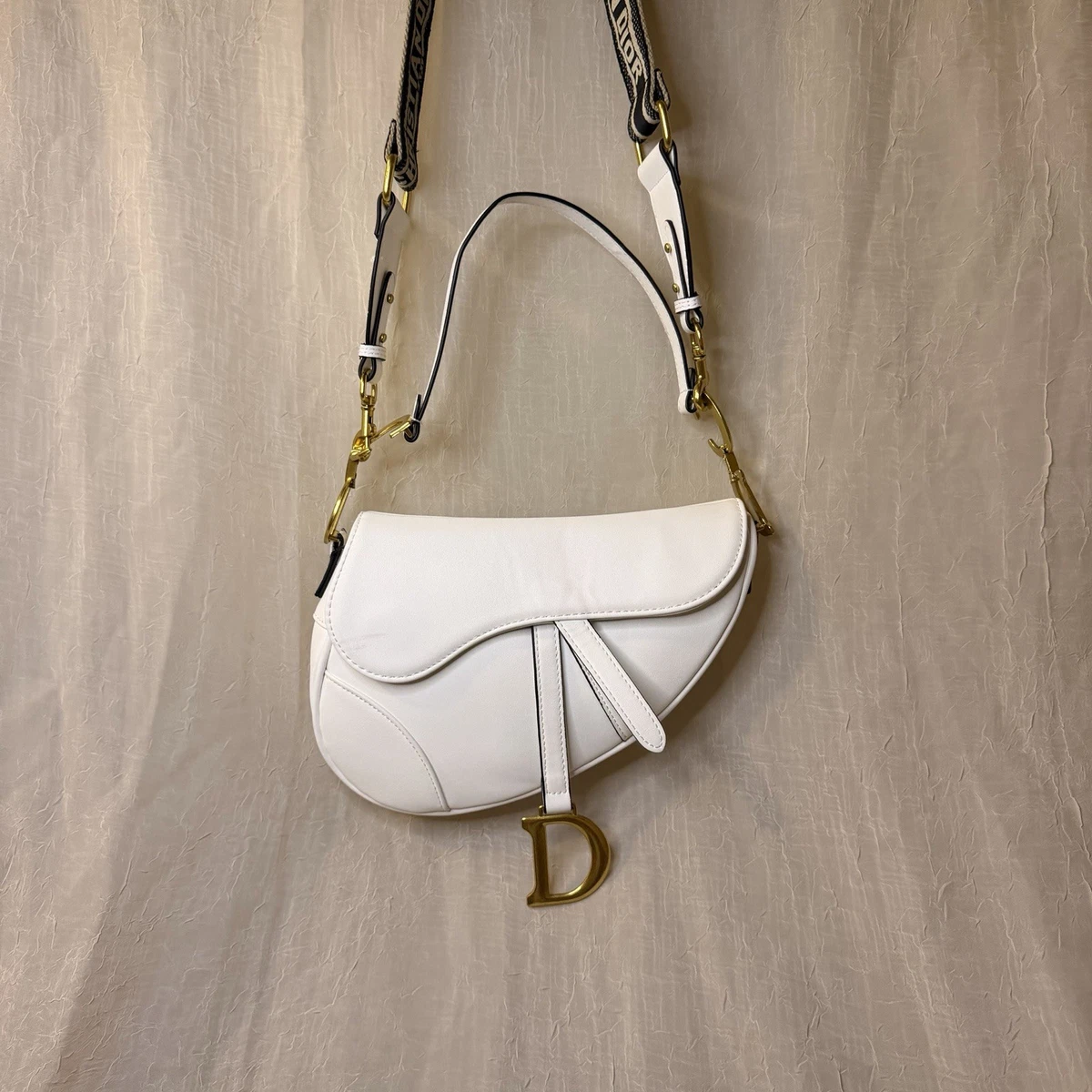 Dior White Leather Exterior Bags & Handbags for Women for sale | eBay