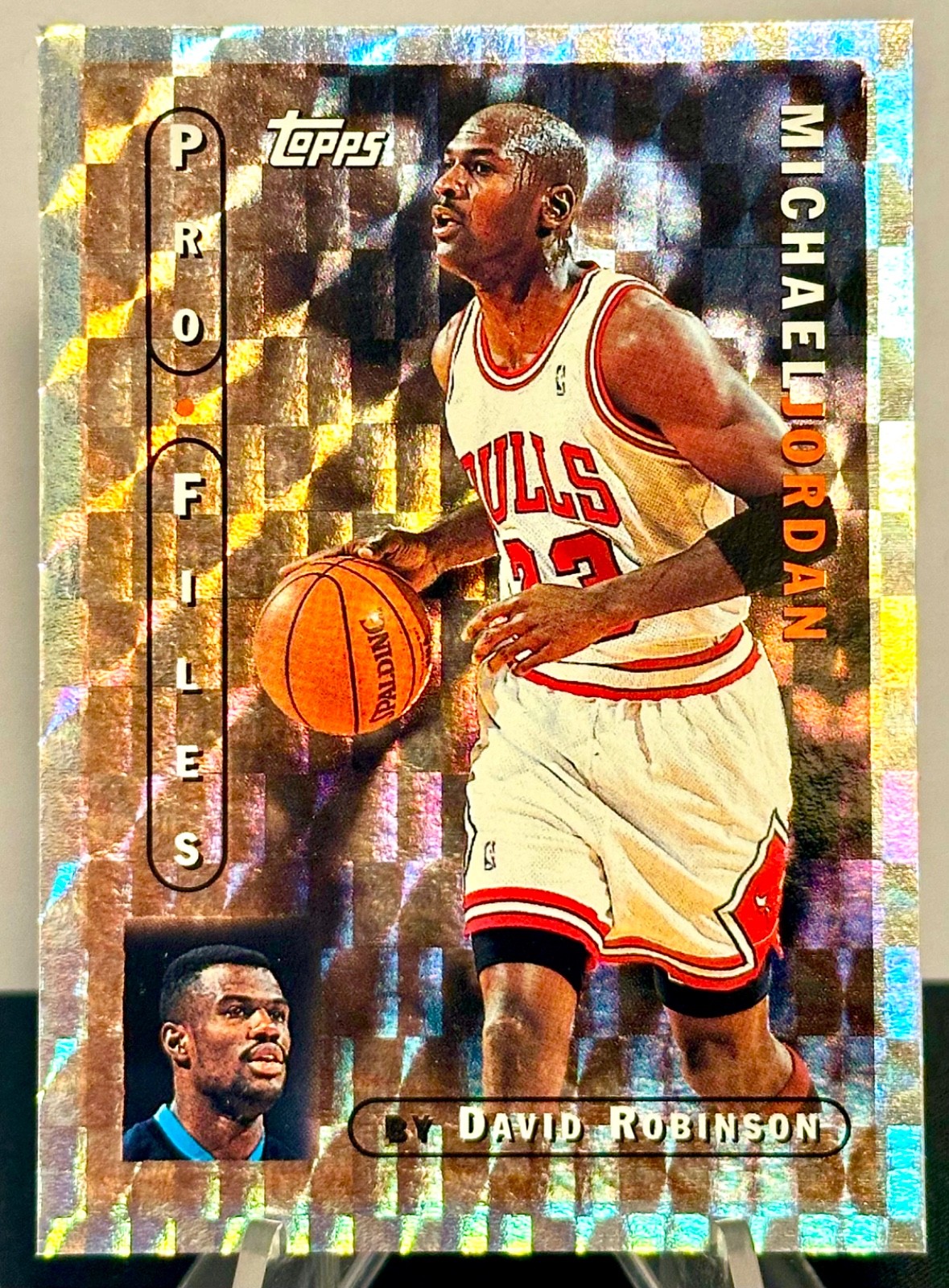 MICHAEL JORDAN (HOF) 1996 TOPPS PRO-FILES NM INSERT #PF-3-CLASSIC CARD LOOK!