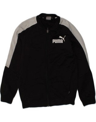 Puma Jungen Grafik Trainingsanzug Oberteil Jacke 7-8 Jahre schwarz Polyester AA04