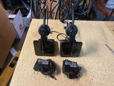 2 x Plantronics CS540 C054 Wireless Headset Phone System w/Power Adapters LOT 2