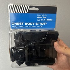 Chest Body Strap With 3 Way adjustable Base for GoPro Hero 2,3,3 or 4 Camera