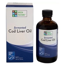 Olio di fegato di merluzzo liquido fermentato Green Pasture, 176 ml