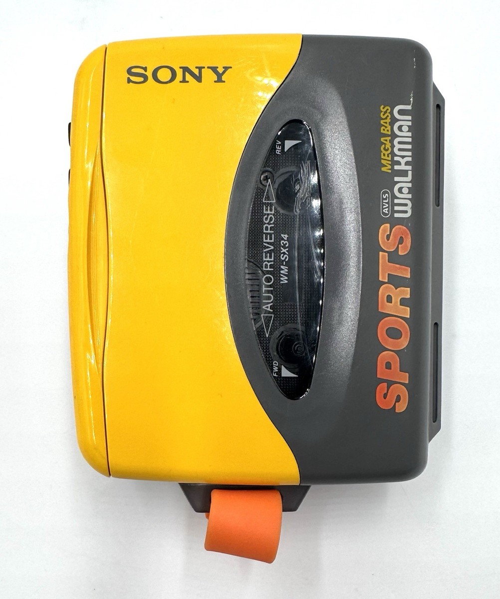 Sony Walkman Sports Cassette Tape Player WM-SX34 w/ Sports Strap