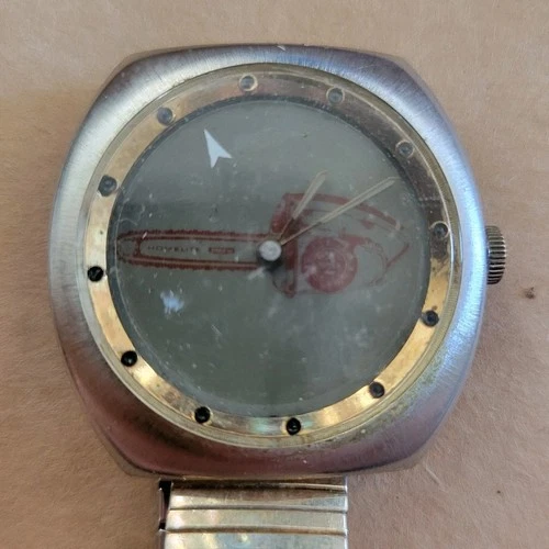 Vintage Agon Chromatic Swiss Mechanical Mens Watch Homelite Chainsaw Promo  - product listing photo