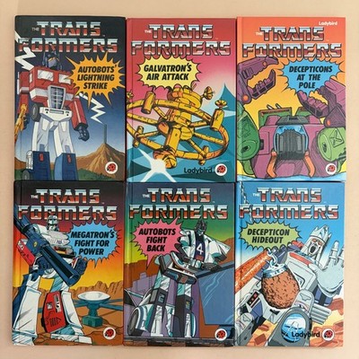 Vintage The Transformers Optimus Prime Megatron Jazz - Ladybird Books Job Lot 1