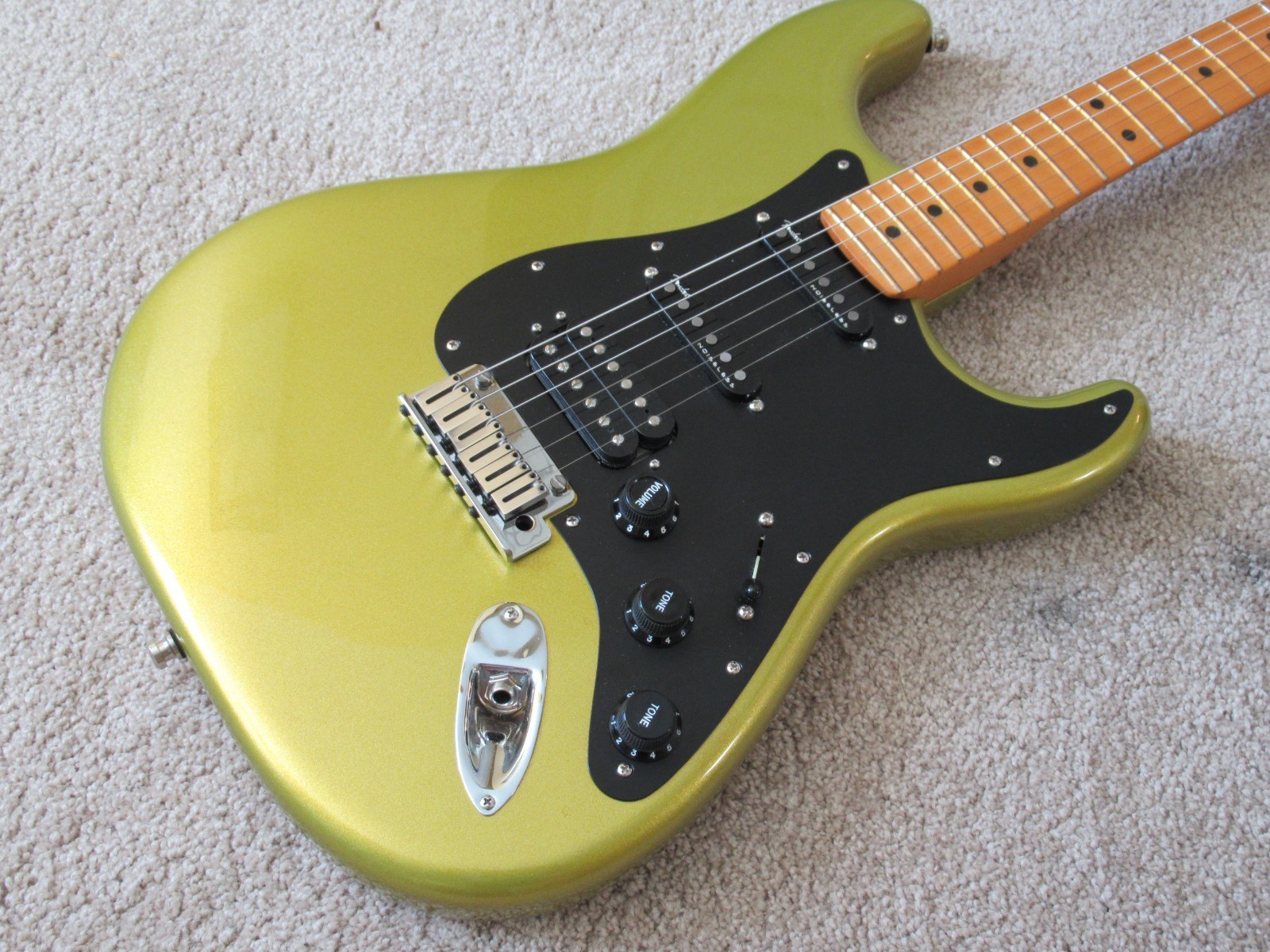 Fender American Ultra II Stratocaster HSS Electric Guitar - Solar Flare