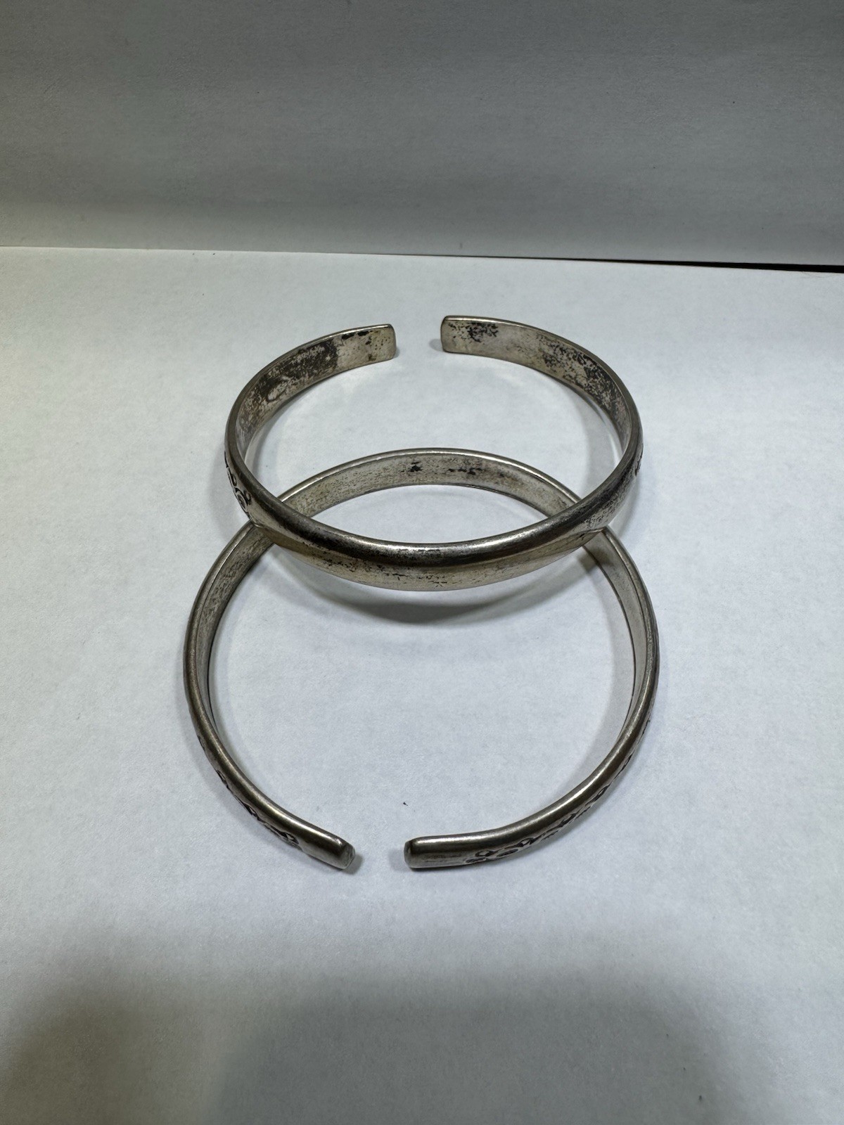 Vintage Solid Heavy handmade Sterling Silver flow… - image 11