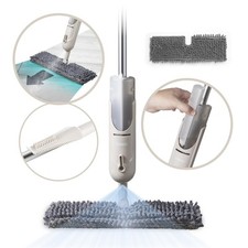 Tower Spray Mop with Dual Chambers and Double-Sided Mop Head, Latte T969000MSH