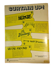 Curtain Up Broadway Songbook Sampler 1985 Dreamgirls 42nd Street Music Book