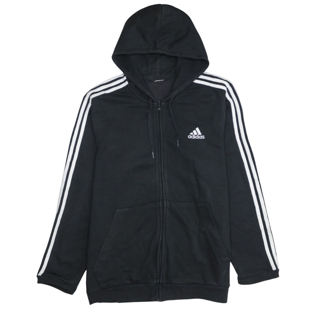Adidas Black Hoodie Mens L