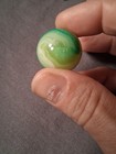 Akro Agate 0.99" Limeaide Corkscrew Marble Uv Reactive Super Glower Shooter — photo 4