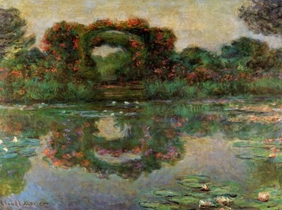 163 Claude Monet - Rose Portals, Giverny 1913 - Giclée Fine Art