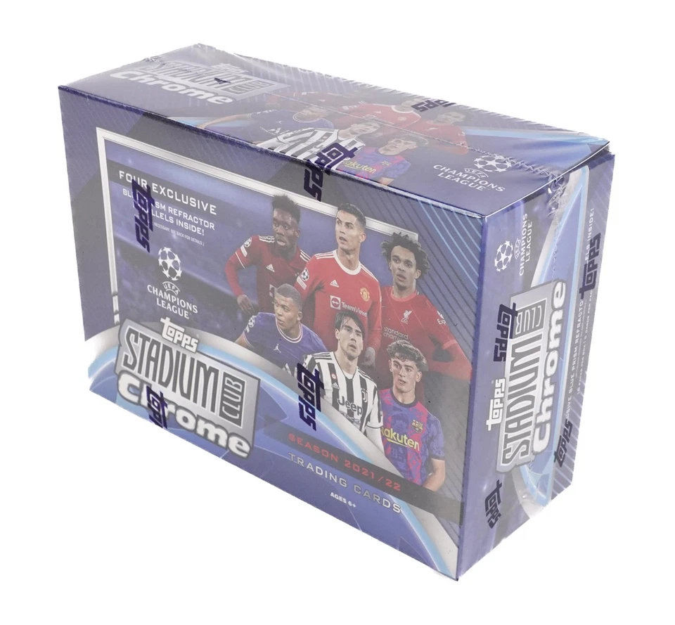 2021/22 TOPPS STADIUM CLUB CHROME UEFA CHAMPIONS LEAGUE SOCCER MEGA BOX - Image 2 of 2