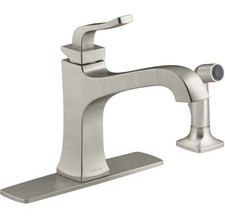 Kohler Kitchen Faucet w/ side sprayer Stainless Finish Rubicon - R26581-VS