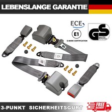 2x VW Transporter Grau 3-Punkt  Automatikgurt Sicherheitsgurt E-Prüfung