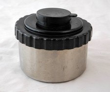 Stainless Steel Film Processing Developing Tank  35mm Reel w Rubber Top  Cap