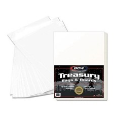 Pack of 25 BCW Premade Treasury Comic Book Archival Poly Bags  Backer Boards