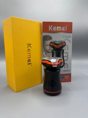 Kemei KM-776 Electric Shaver for Men, Waterproof IPX6 Rotary Razor, USB Recharge