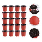 20 Pcs Plastic Flower Planters Soft Material Garden Balcony Plant Nursery Pots