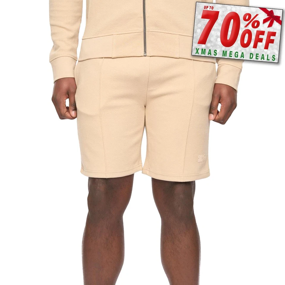 Duck And Cover Hannings Mens Jog Shorts Casual Everyday Activewear Stone