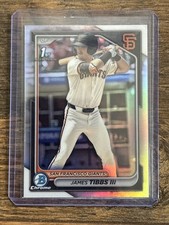 2024 Bowman Draft Chrome Refractor 🔥  1st Bowman 🔥 James Tibbs III - Giants