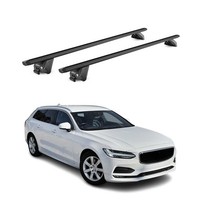 DachträGer GrundtäGer FüR Volvo V90 / V90 Cross Country 2016-2025 Alu Schwarz 2X