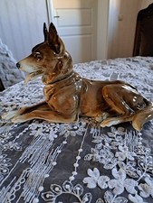 Antiker Porzellan Rauchverzehrer Ernst Bohne Sch&auml;ferhund