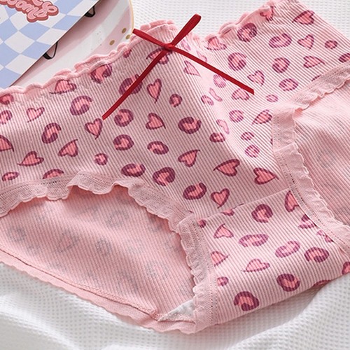 Delightful Cotton Underwear with Cartoon Bear for Women Triangle Style - Picture 6 of 15