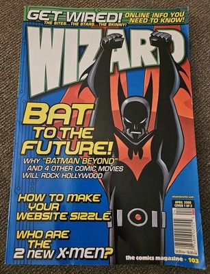 WIZARD COMICS MAGAZINE #103 April 2000 Batman Beyond Cover 1 DC Comics RARE!  