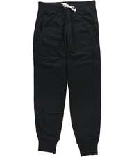 Reebok Womens Training Essentials Textured Logo Athletic Jogger Pants, black, S