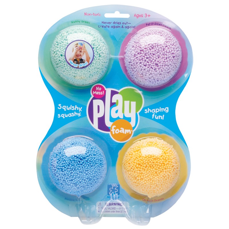 Playfoam Classic Squishy No Mess Fun! 4 Pack 4 Colours from Learning Resources