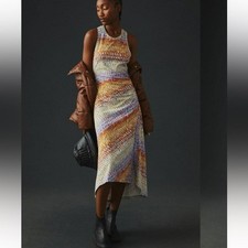 Anthropologie Daily Practice Treasure Ruched Tank Midi Dress - 1X