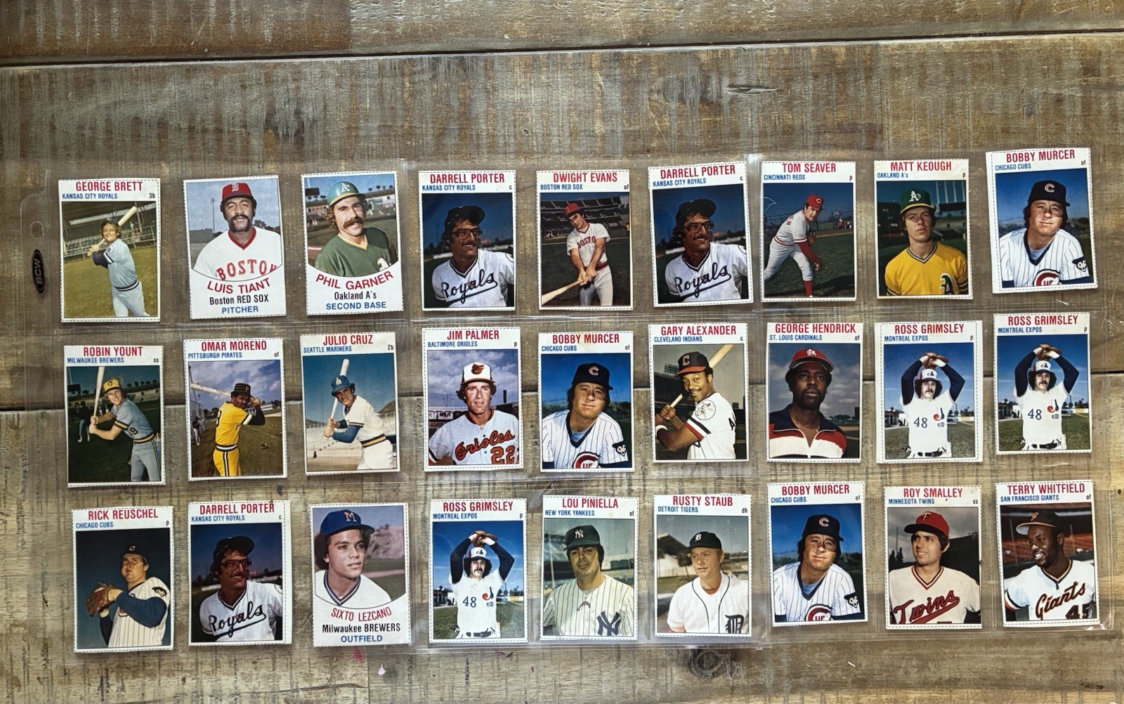 1977 and 1979 Hostess Baseball Mixed Lot 27 CardsGeorge Brett Robin Yount +