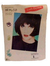 All My Life Sheet Music Ronstadt Neville Piano Vocal Guitar 80s Pop Love     F2W