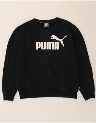 Puma Herren Graphic Sweatshirt Pullover Medium Schwarz Baumwolle BW08