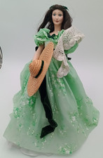 Franklin Mint Heirloom Scarlett O'Hara Gone With The Wind Porcelain Doll