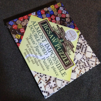House of Marbles ''SPOTS'' 2-seitiges Puzzle fast unmöglich 1000 Teile Dominosteine