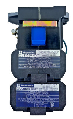 Telemecanique J13C30 + J20C40 Contactor Set   IEC, 3-Pole, Industrial Control, O