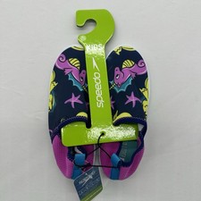 Speedo Kids Splash Sun Booties Water Shoes Slip On XL 11-12 Unicorn Navy NEW