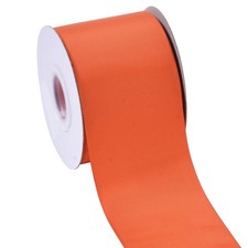 3 Inch x 25 Yards Orange Grosgrain Ribbon For Craft Bows Gift Wrapping