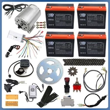 48V 1800W Brushless Motor Battery Kit For ATV Quad Razor Go Kart Golf Cart Trike