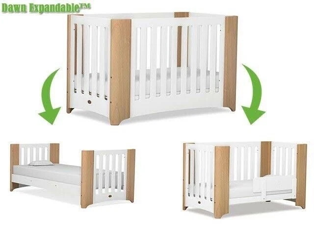 Boori Cot - Dawn Collection w/ Mattress and toddler panel guard - Pre Owned - image 2 of 3