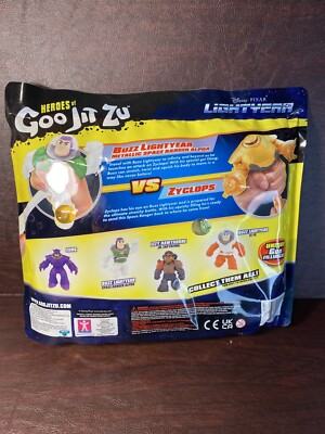 Heroes Of Goo Jit Zu Lightyear Versus Pack – Buzz Vs Zyclops, Dehnbare Action-Figuren Mit Gel-Füllung