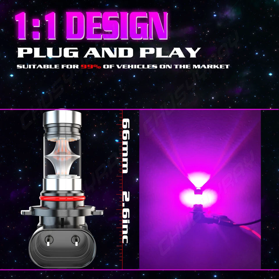 Super For Can-Am Outlander Renegade Commander 1000 500 800R LED Headlights Bulbs - Image 4 of 4