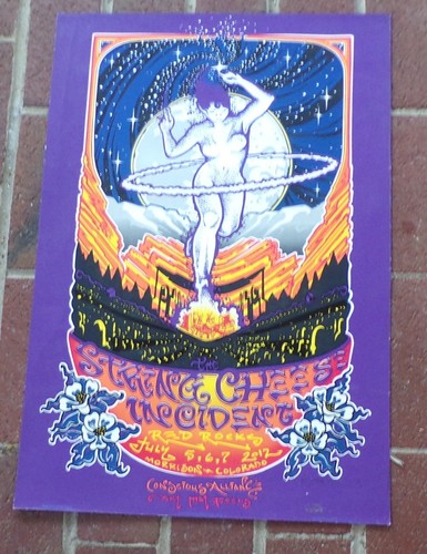 STRING CHEESE INCIDENT 2012 RED ROCKS CO CONCERT POSTER SIGNED R. MARX 24X16 - Picture 3 of 16