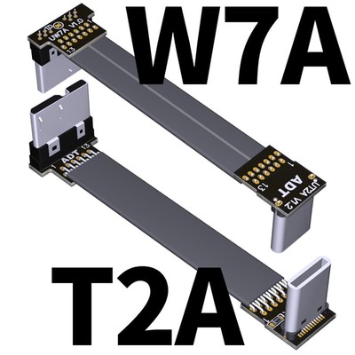 ADT-Link Type C To Micro USB 3.0 Type-c 90 Degree Adapter 15cm FPC Ribbon Cable