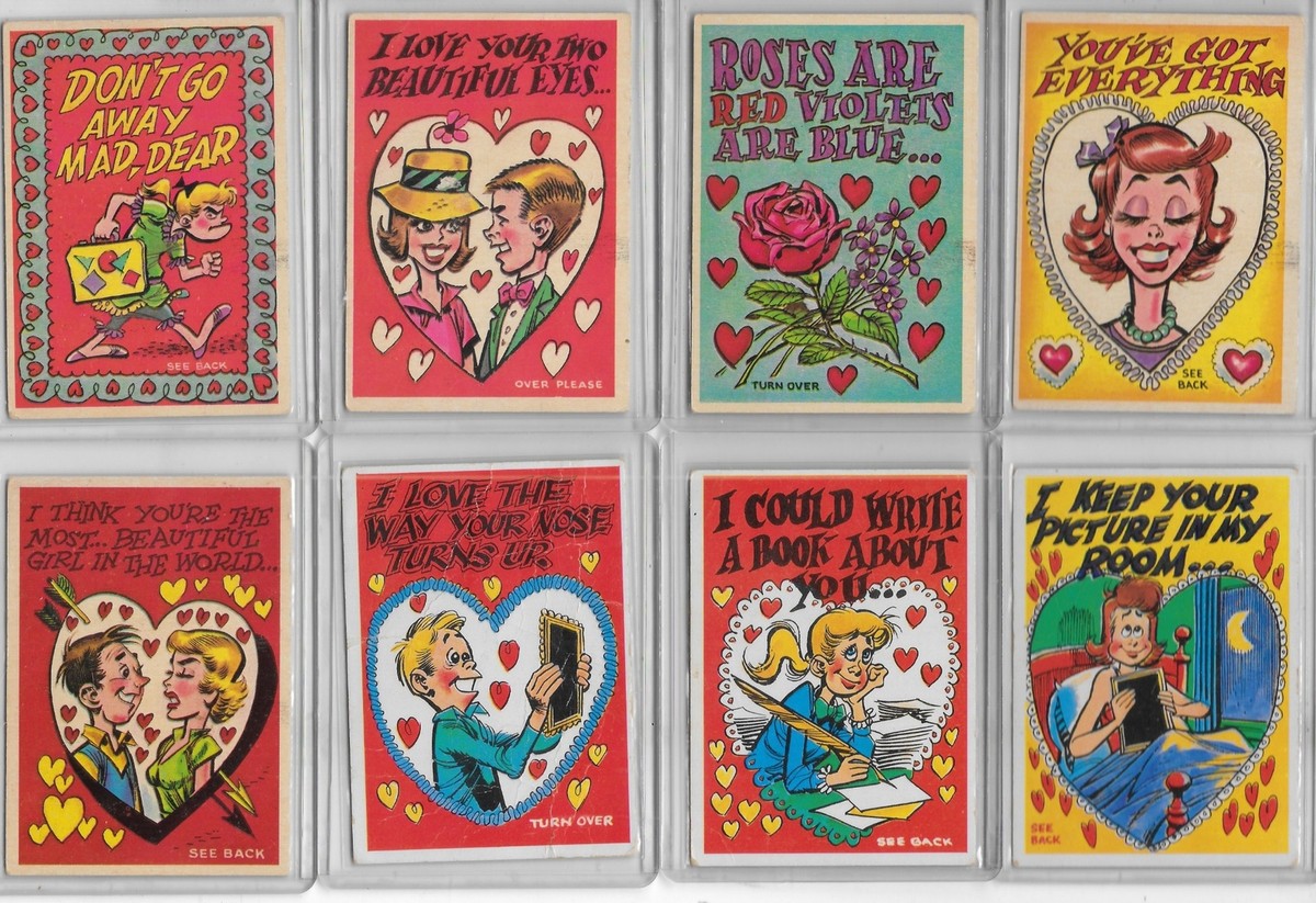 Funny Valentines Trading Cards Series 1 and 2 Topps 1959-60 YOU