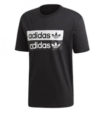 AUTHENTIC ADIDAS VOVAL LOGO BLACK T SHIRT EJ7266