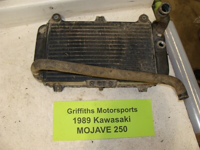87-03 1989 KAWASAKI MOJAVE KSF250A oem radiator rad w cap grill guard original