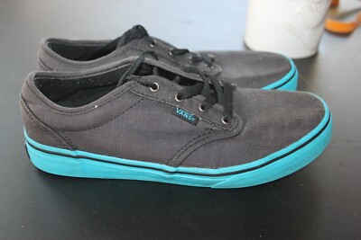 turquoise and grey vans
